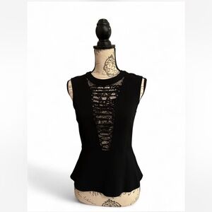 A.L.C. Black Dress with Lace Accents